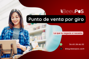 Dueña de una tienda de abarrotes cobrando en una tablet en el mostrador, portada del artículo Punto de venta por giro de BeeuPos
